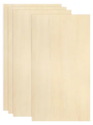 Zdjęcie produktu dla Zestaw 4 desek lipowych do modelarstwa i sztuki - 45 x 60 x 3 mm