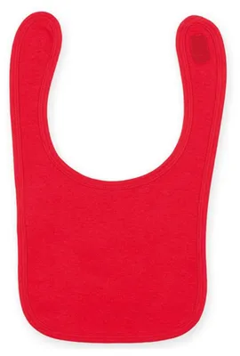 Image de Larkwood - Bébé Couleurs unies - Bavoir LT4859 (taille unique) (Rouge)
