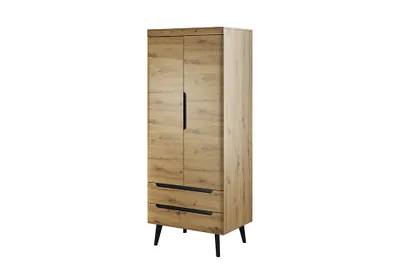 Obrázek produktu pro Skříň do obývacího pokoje NATHANIEL - šířka 80 cm, dub artisan