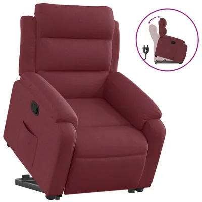 Produktbild von vidaXL Relaxsessel mit Aufstehhilfe Weinrot Stoff