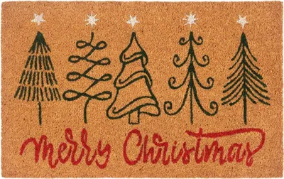 Zdjęcie produktu dla Gruba wycieraczka świąteczna 40x70cm MERRY CHRISTMAS, mata wejściowa