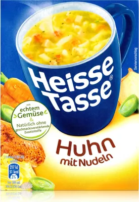 Produktbild von Heisse Tasse Huhn mit Nudeln 3 Beutel á 12,2g (1er Pack)