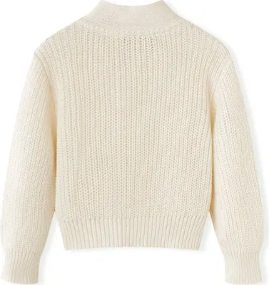 Immagine prodotto di vidaXL Cardigan da bambino bianco neve 116