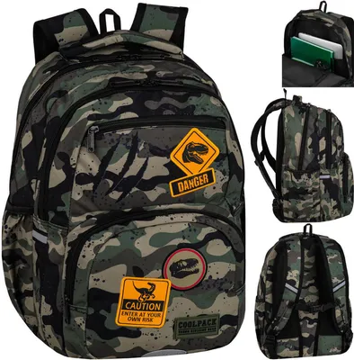 Produktbild von Schulrucksack PATIO Coolpack Pick Danger – wasserdicht, geräumig