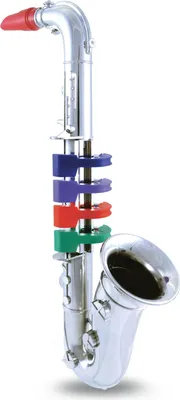Produktbild von Bontempi Saxophon Spielzeuginstrument silber 4 Töne 37cm Musik