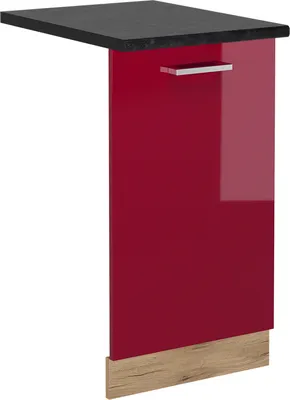 Produktbild von Geschirrspülblende Vicco R-Line Rot Hochglanz 45 cm , AP Anthrazit, Model 54949