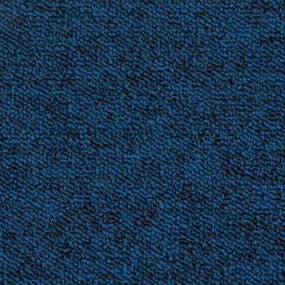 Produktbild von Teppichfliesen 50x50 selbstliegend blau Büro Teppichfliesen mit Schlingen Struktur sehr robust 5,4 mm dick