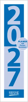 Produktbild von Streifenplaner Mini Blau 2027
