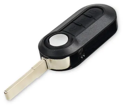 Obrázok produktu pre Kompletný automobilový kľúč Techstar® kompatibilný s Fiat, 500, Grande, Punto, ID46 PCF7926ATT, 433Mhz, 3 tlačidlá, Delphi