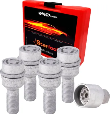 Image de Vis de roue antivol pour Porsche 997 / 718 / 911 Gris lot de 4 M14X1,5