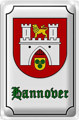 Produktbild von Blechschild Wappen 20x30cm Hannover Stadtwappen Stadt