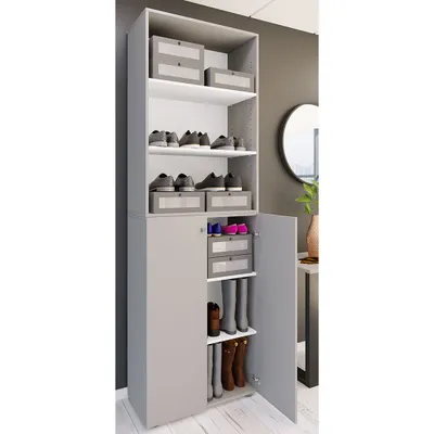 Produktbild von VCM XL Holz Großer Schuhschrank Schuhregal Groß Stiefel Dielenmöbel Lona 6 Fächer