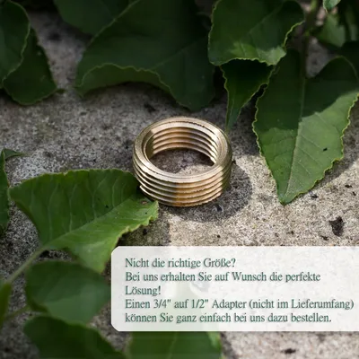 Produktbild von 1/2 auf 3/4 Zoll Adapter für Wasserhahn