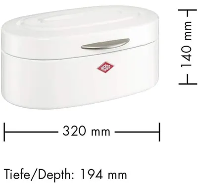 Produktbild von WESCO Brotkasten Elly sand matt, pulverbeschichtet, Stahlblech, mit