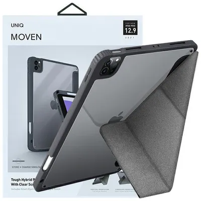 Produktbild von Uniq Moven Etui Für Ipad Pro 12,9"" (2021) Antimikrobiell - Grau