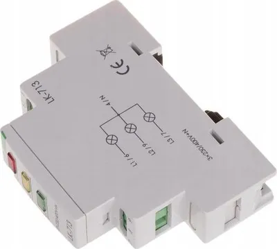 Immagine prodotto di F&F | Spia Di Controllo LK-713R - Rossa - 3 Fasi - Visualizzazione Della Tensione - Installazione Facile