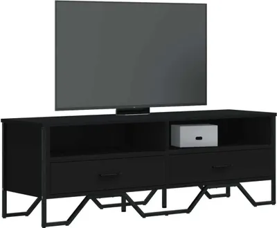 Produktbild von "2026 Promotion" TV-Schrank - TV-Lowboard - Schwarz 122x34x41 cm Holzwerkstoff - TV-Regal CC30630