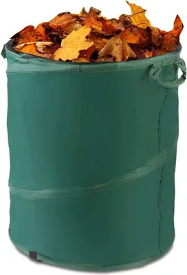 Zdjęcie produktu dla Kosz ogrodowy, na liście, trawę, składany, kubeł, pojemnik, 175 L