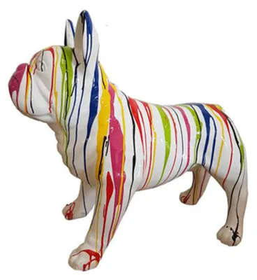 Image de Abstrait Chien Figure Statue Décoration Jardin Design Statue peinte Décoration