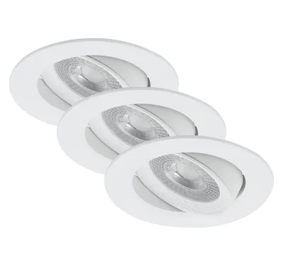 Produktbild von 3 x Briloner LED Einbauleuchte rund Weiß IP23 3 x 5W 350lm