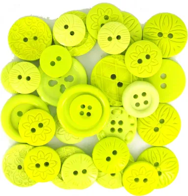 Produktbild von Dress It Up Knöpfe Color Me Knopfmischungen in verschiedenen Farben : Limette Color Me: Limette