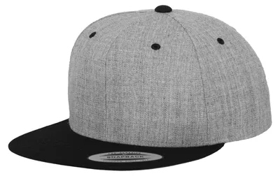 Produktbild von Yupoong - "Classic" Snapback Mütze FK1774 (Einheitsgröße) (meliert/Schwarz)