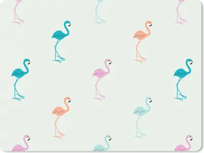 Produktbild von MuchoWow® Mauspad Mousepad Muster - Dschungel - Flamingo - Pastell 40x30 cm - Mousepads - Maus Mat - Pad - Mausunterlage - Anti Rutsch