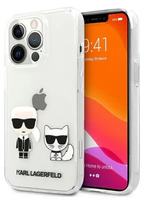 Produktbild von Karl Lagerfeld Klhcp13Xcktr Iphone 13 Pro Max 6,7 Hardcase Transparent Karl & Choupette