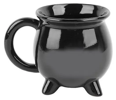 Immagine prodotto di Tazza a forma di calderone, 300 ml, in Vetroceramica, riutilizzabile, decorazione per Halloween