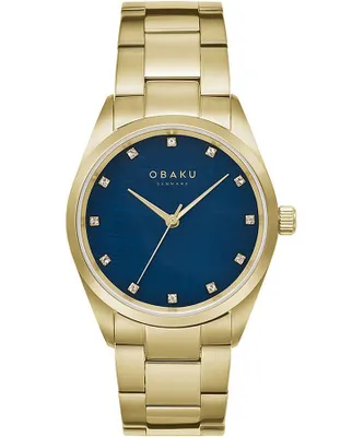 Produktbild von Obaku Dänemark V263LXGLSG Gold Uhr