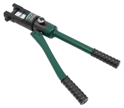 Productafbeelding van Handmatige hydraulische krimptang, 120 kN krimpkraacht, 360° draaibare kop, krimpklembereik van 16-300 mm², ergonomisch handontwerp, inclusief 11 sets krimpklemmen