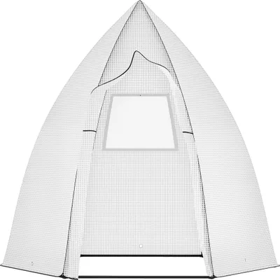 Produktbild von Garten Gewächshaus Mini überwinterungszelt Pflanzen Rolltür Balkon Weiß