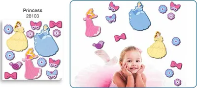 Produktbild von Disney Prinzessinnen Wandsticker-Bogen