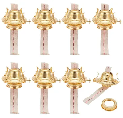 Produktbild von Set mit 8 Messing-Dochten für Öllampen
