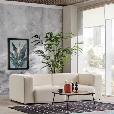 Produktbild von 2-Sitzer Sofa 'Suldal' Cord Beige