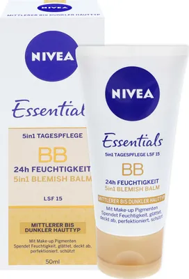 Produktbild von Nivea BB Cream, 5-in-1 Blemish Balm Mittel bis Dunkel, 1er Pack (1 x 50 ml)