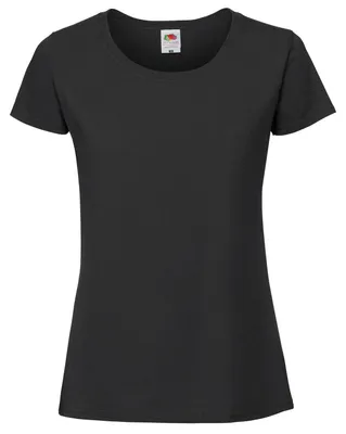 Produktbild von Fruit of the Loom - "Iconic 190" T-Shirt für Damen LT6250 (L) (Schwarz)