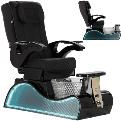 Produktbild von Elektrischer Kosmetikstuhl mit Massage und Hydro-Massage für Fußpediküre für das SPA Nerisa schwarz