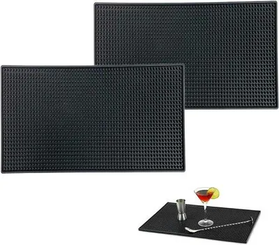 Immagine prodotto di Tappetino da cocktail nero per bar o uso domestico