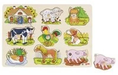 Produktbild von Goki 57895, 8 Stück(e), Bauernhof, 1 Jahr(e)