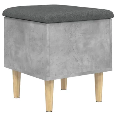 Immagine prodotto di Panca Portaoggetti Grigio Cemento 42x42x46 cm Legno Multistrato
