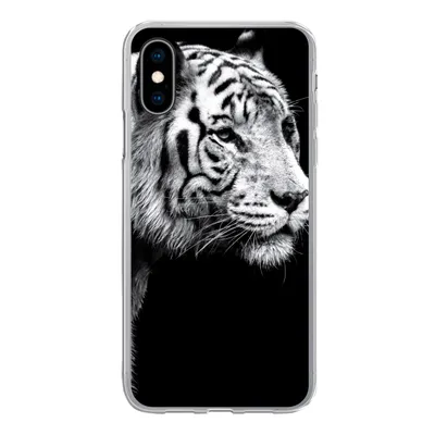 Produktbild von MuchoWow® Handyhülle Schutzhülle Hülle für iPhone X Tiger - Wilde Tiere - Licht Silikon Softcase Handy Hülle - Handyhülle