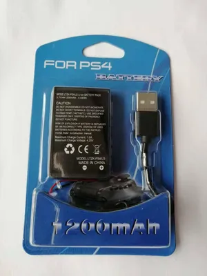 Produktbild von Akku für Sony PS4 Wireless Controller 1200mAh inkl.Ladekabel Batterie Ersatzakku