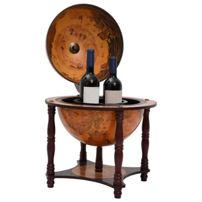 Immagine prodotto di Bar a Globo Portavini Marrone Legno Massello di Eucalipto
