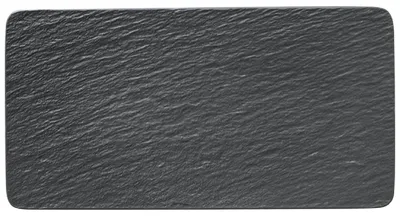 Produktbild von Villeroy & Boch Rock, Schieferplatte, Porzellan, Schwarz, Rechteckig, 350 mm, 180 mm