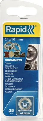 Produktbild von Rapid 5000412, Öse, Edelstahl, Silber, Silber, 2,1 cm, 1 cm