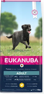 Produktbild von EUKANUBA Adult Large Breed Huhn, Trockenfutter für ausgewachsene Hunde, 15-kg-Beutel
