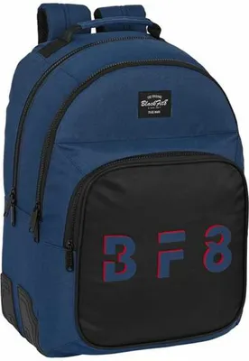 Immagine prodotto di Zaino scolastico BlackFit8 Urban Nero Blu navy 32 x 42 x 15 cm