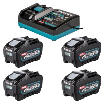 Zdjęcie produktu dla Makita Power Source Kit 4x BL 4050 F akumulator 40 V maks. 5,0 Ah XGT + ładowarka DC 40 RA