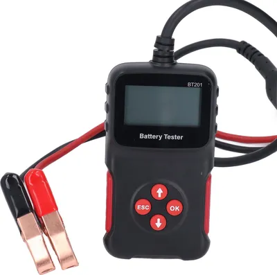 Obrázek produktu pro Tester autobaterií 12V analyzátor nabíjecího systému 100 CCA až 2000 pro nákladní automobily, lodě, SUV a motocykly